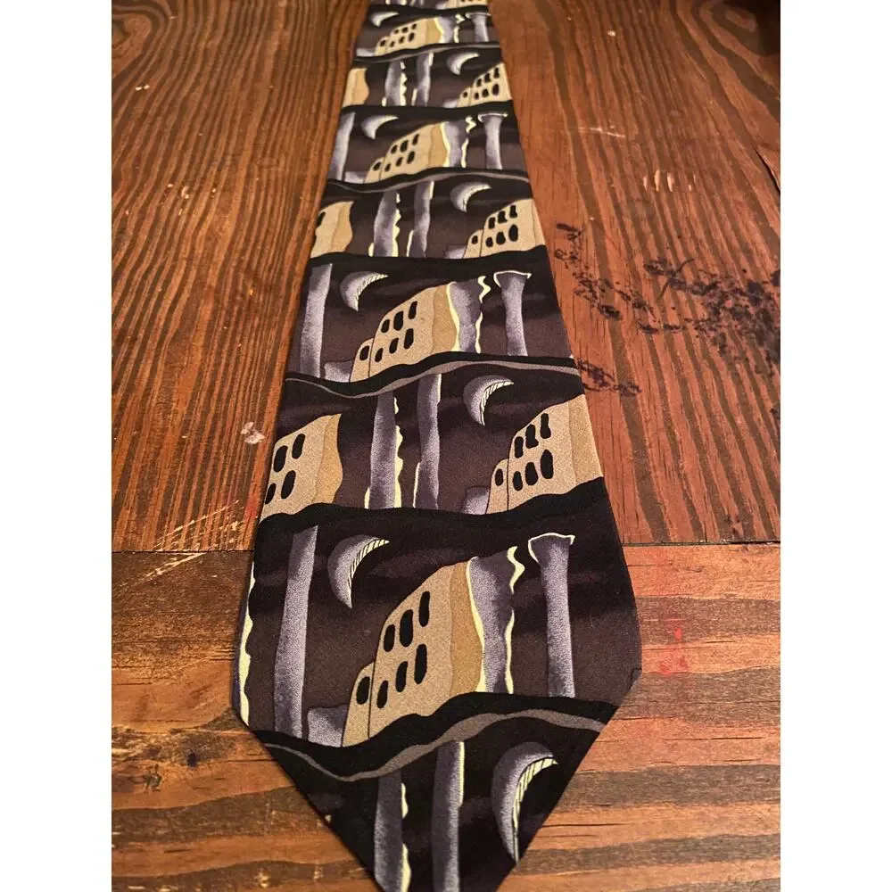 Jerry Garcia Virtual Reality Collection Fourteen Silk Tie Abstract Art‎ USA